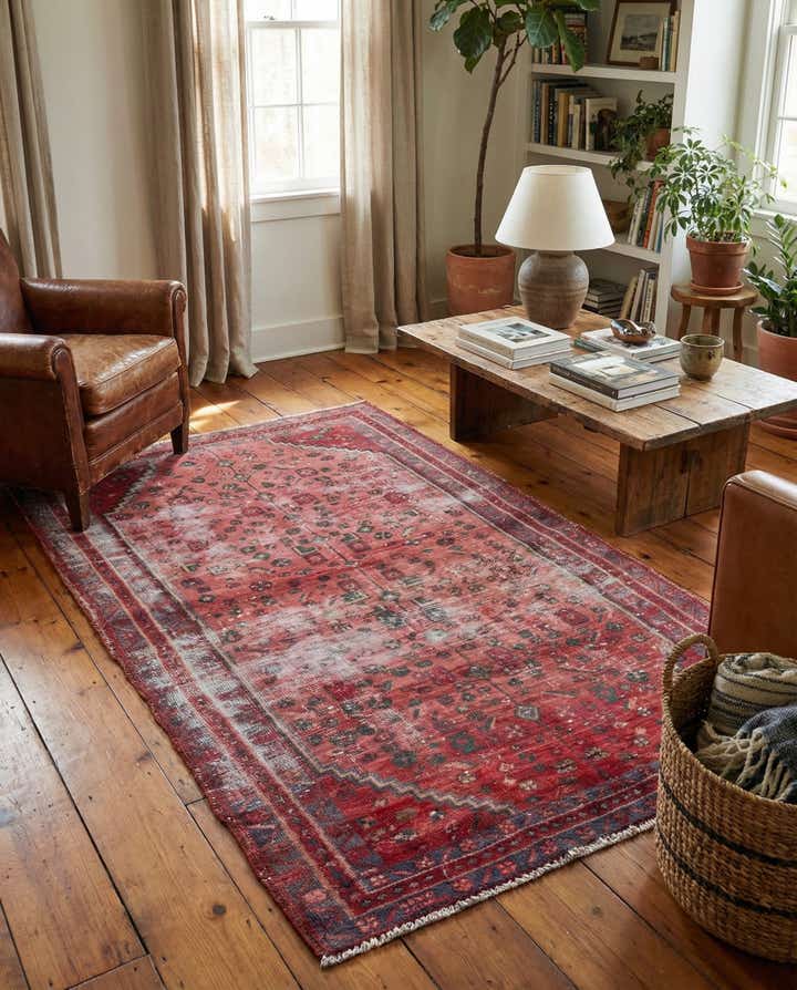 3' 3 x 6' 4 Hand Knotted Ultra Vintage Persian Wool Rug