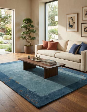 4' 9 x 6' 7 Hand Knotted Nepal Wool Rug