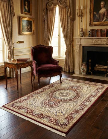 3' 3 x 5' Ghom Silk Rug