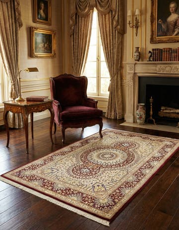 3' 3 x 5' Ghom Silk Rug