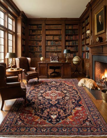6' 11 x 10' 2 Mehraban Wool Rug