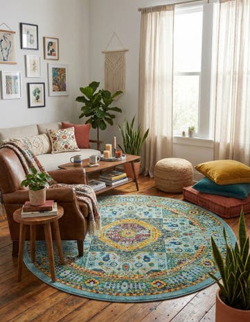 7' 10 x 7' 10 Calypso Round Rug
