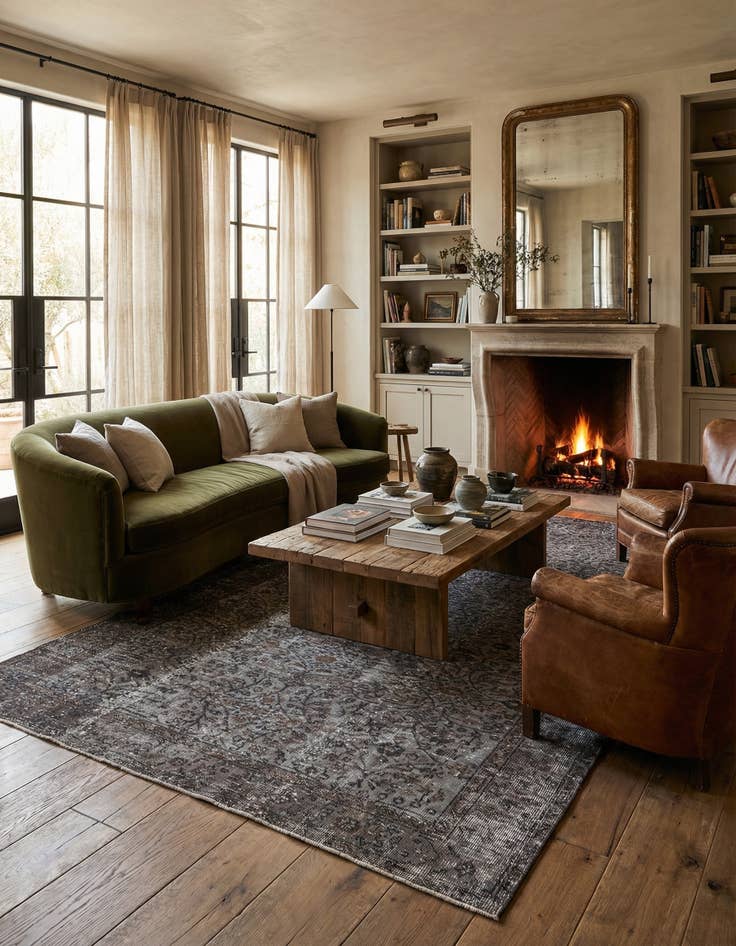 Detail image of 5' 6 x 9' 1 Ultra Vintage Wool Rug