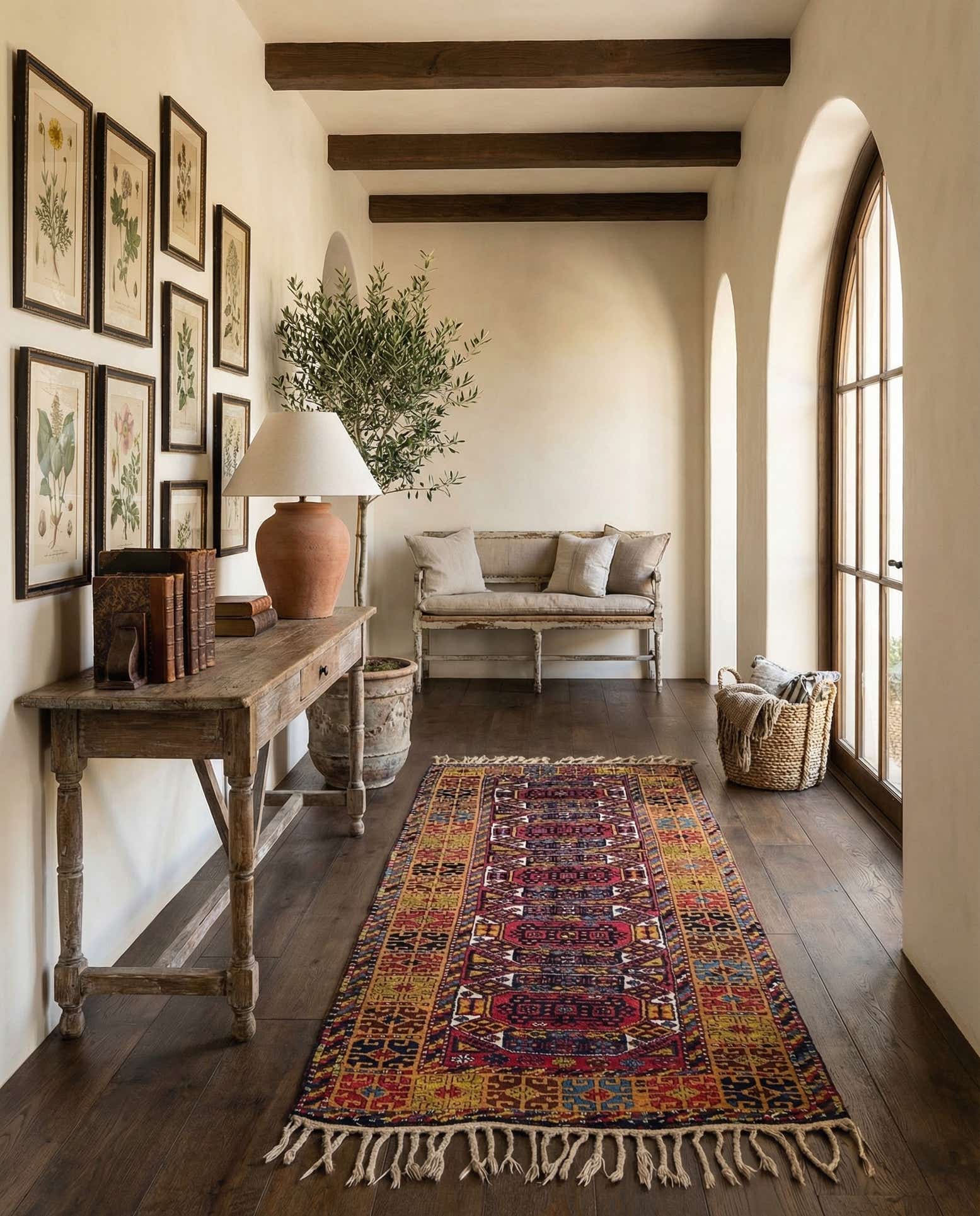 4' 7 x 8' 10 Hand Knotted Anatolian Wool Runner Rug