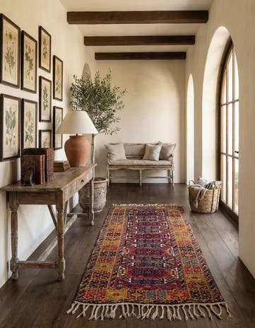 4' 7 x 8' 10 Hand Knotted Anatolian Wool Runner Rug