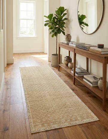 2' 3 x 9' Hand Knotted Ultra Vintage Persian Wool Runner Rug