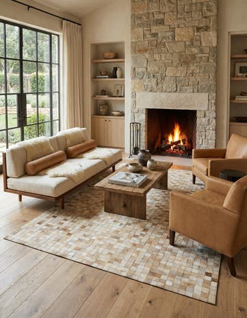 5' 1 x 7' 11 Cowhide - Patchwork Rug
