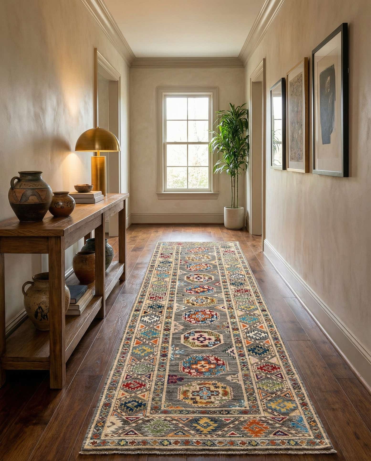 2' 8 x 9' 10 Hand Knotted Kazak Runner Rug