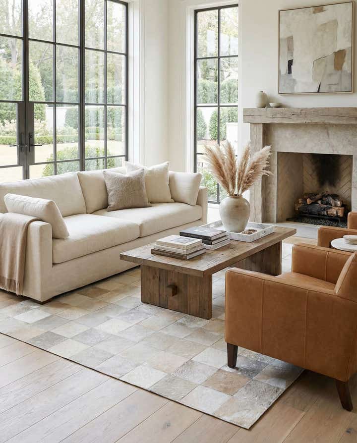 5' 2 x 8' Cowhide Rug