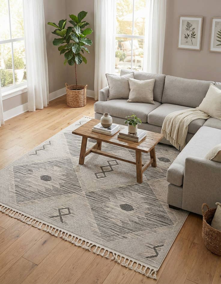 Detail image of 7' 10 x 7' 10 Arlo Square Rug