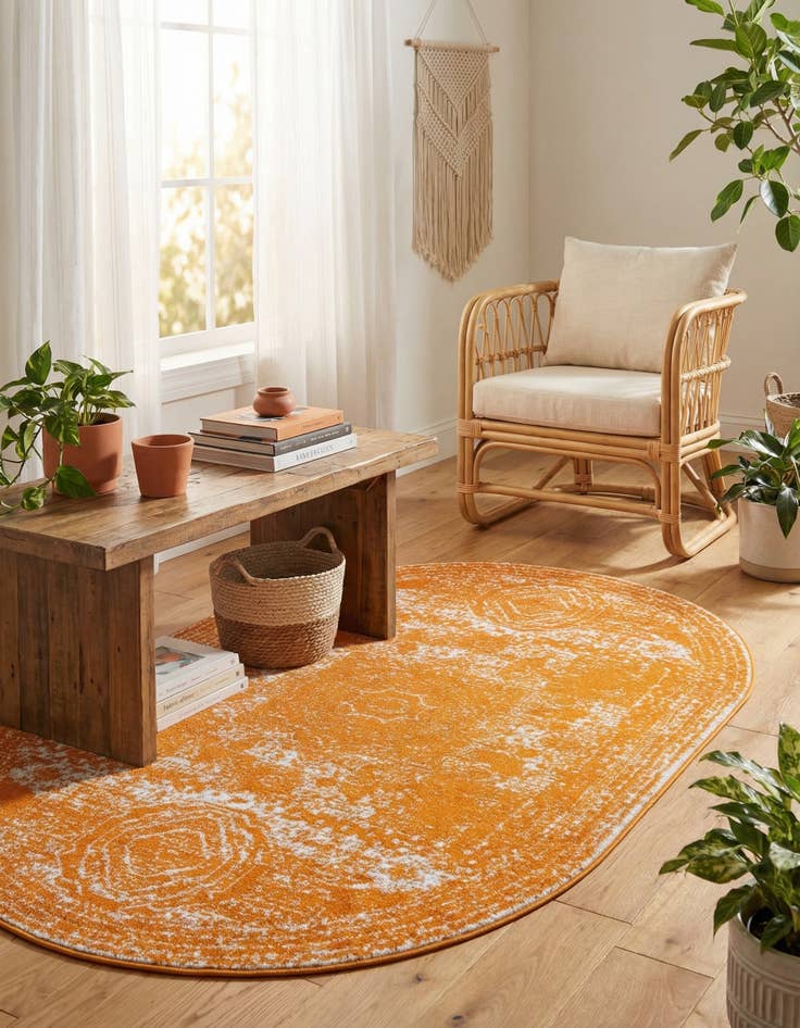 Detail image of  5' 3 x 8' Dover Oval Rug