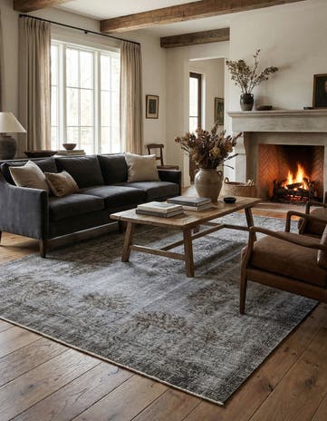 5' 3 x 8' 9 Ultra Vintage Wool Rug