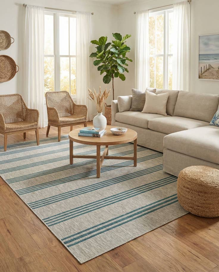 Detail image of 9' x 12' Easy-Clean Jill Zarin Anguilla Indoor / Outdoor Rug