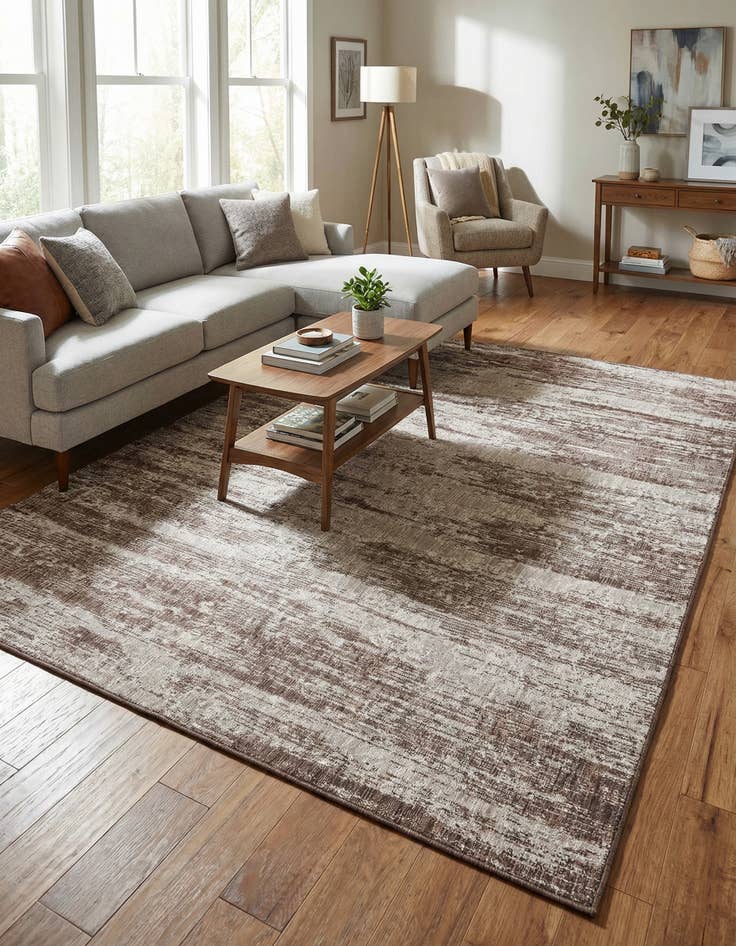 Detail image of 7' 10 x 11'  Washable Modern Indoor / Outdoor Rug