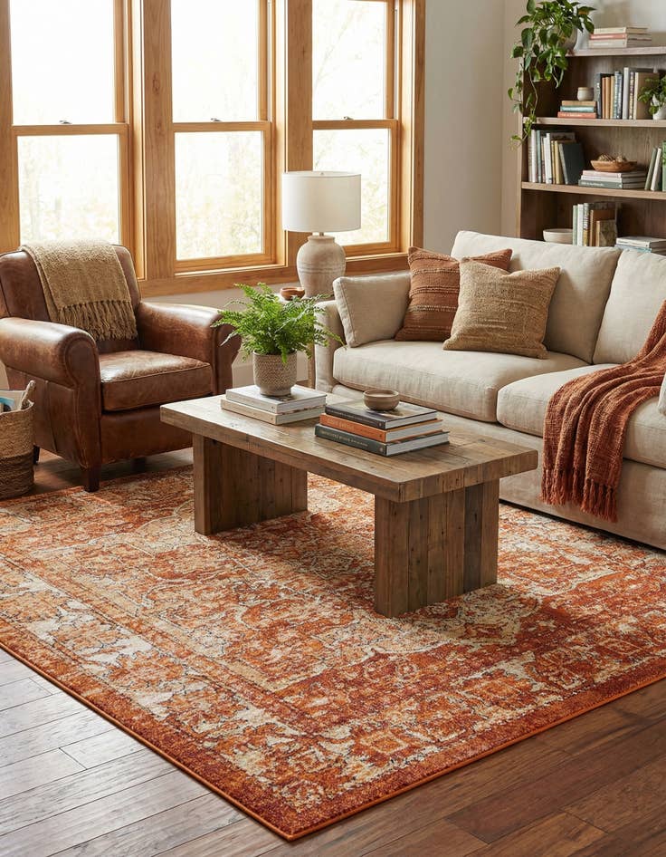 Detail image of  6' x 6' Isabella Square Rug