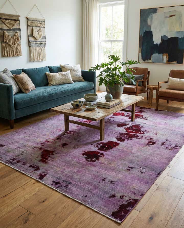 6' 3 x 8' 5 Hand Knotted Ultra Vintage Persian Wool Rug