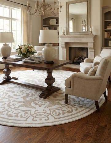 10' 8 x 10' 8 Hermitage Round Rug