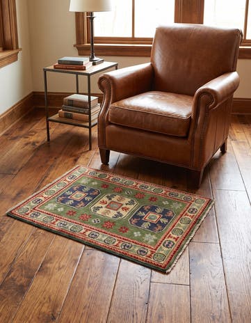 2' x 3' Hand Knotted Kazak Rug
