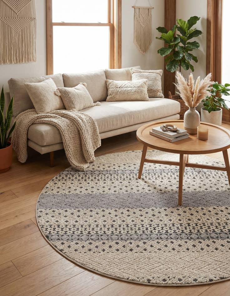 Detail image of 7' x 7' Arlo Round Rug