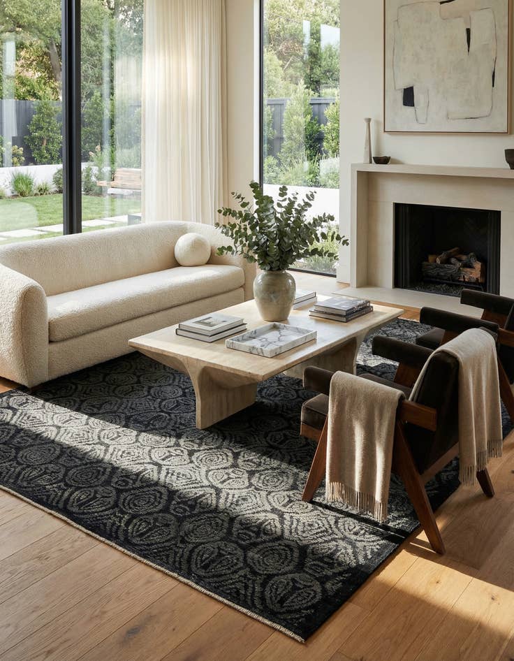 Detail image of 9' 8 x 12' 1  Hand Knotted Darya Wool Rug