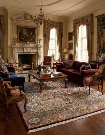 9' 11 x 12' 9 Hand Knotted Kashmar Persian Wool Rug