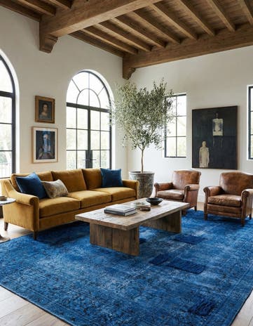 7' 8 x 10' 10 Hand Knotted Ultra Vintage Persian Wool Rug