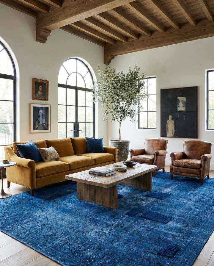 7' 8 x 10' 10 Hand Knotted Ultra Vintage Persian Wool Rug