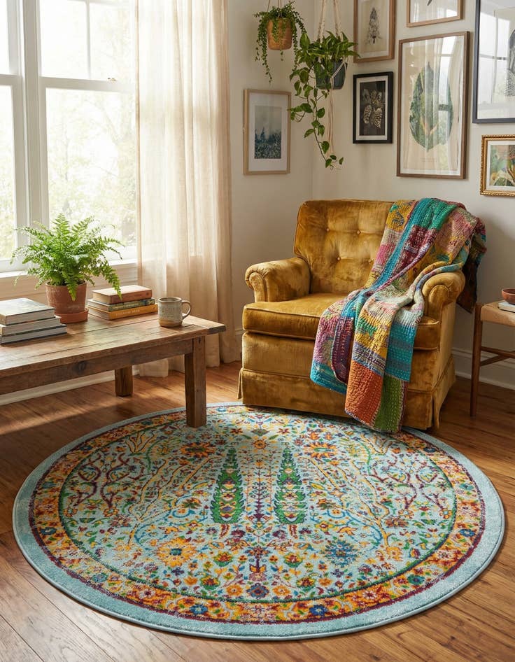 Detail image of  3' 3 x 3' 3 Calypso Round Rug