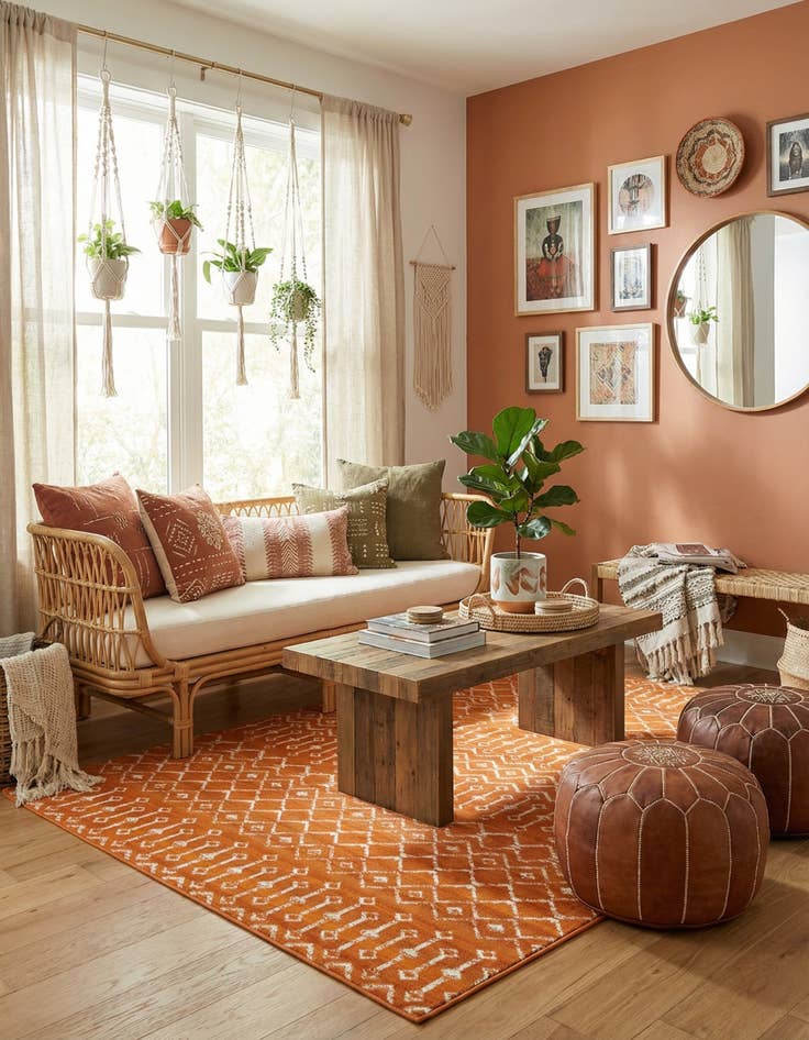 Detail image of  7' x 10' Kasbah Trellis Rug