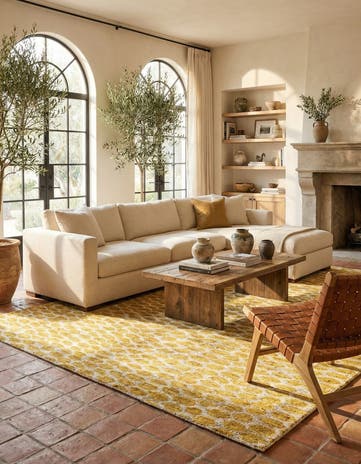6' x 9' 2 Hand Knotted Moroccan Wool Rug