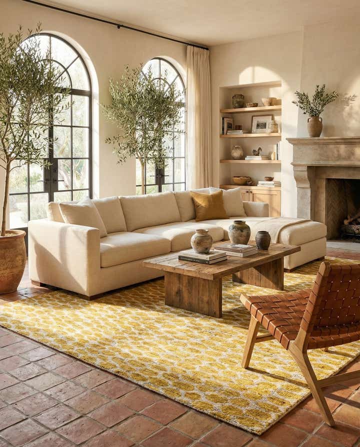 6' x 9' 2 Hand Knotted Moroccan Wool Rug