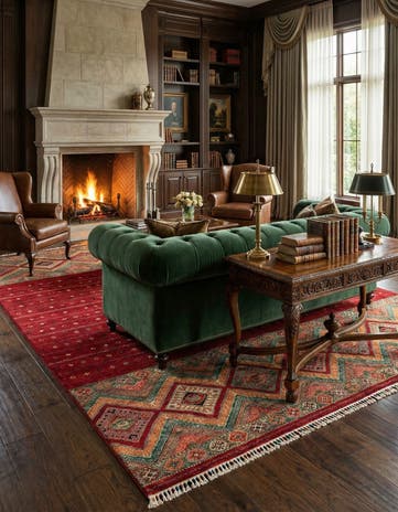 8' 5 x 11' 4 Hand Knotted Ariana Ziegler Rug