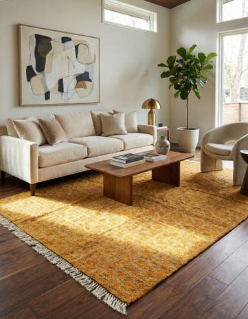 5' 7 x 8' 3 Hand Knotted Darya Wool Rug