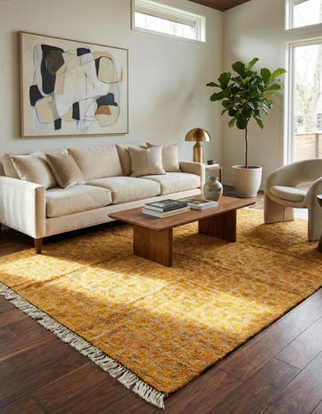5' 7 x 8' 3 Hand Knotted Darya Wool Rug