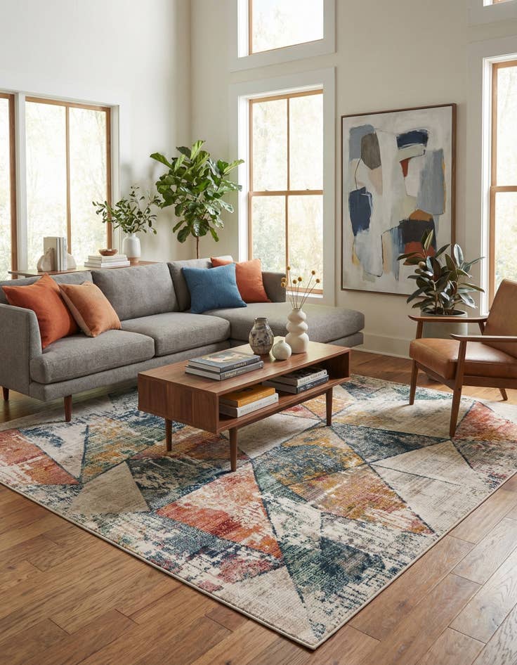 Detail image of  10' 2 x 10' 2 Gemstone Square Rug