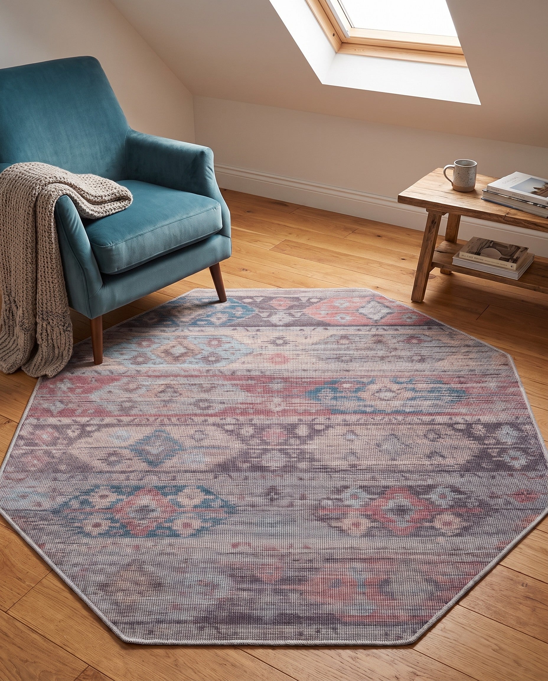5' 3 x 5' 3 Washable Sisu Octagon Rug