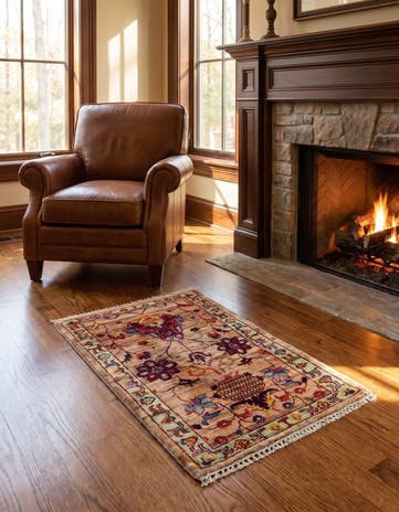 1' 10 x 3' 2 Hand Knotted Ariana Ziegler Rug