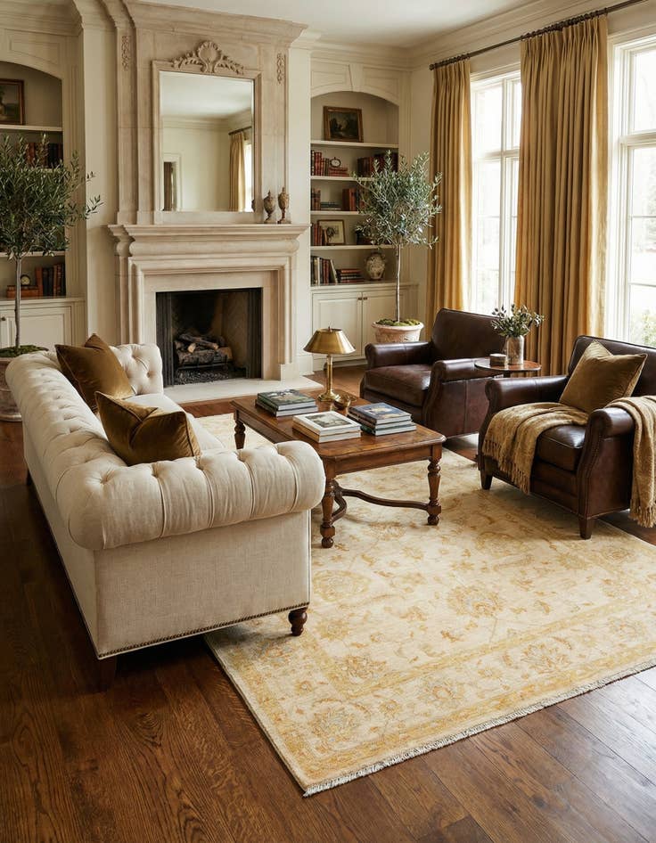 Detail image of 6' 6 x 9' 8 Ziegler Wool Rug