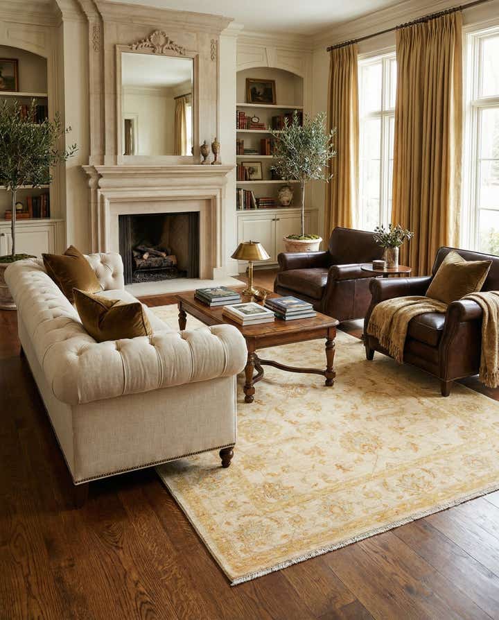 6' 6 x 9' 8 Ziegler Wool Rug