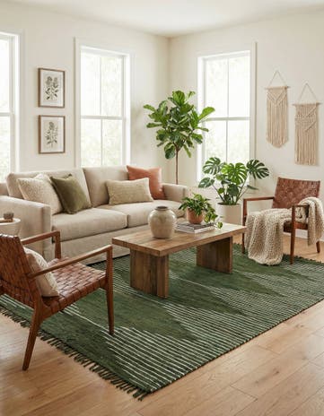 8' x 11' Hand Woven Chindi Cotton Rug