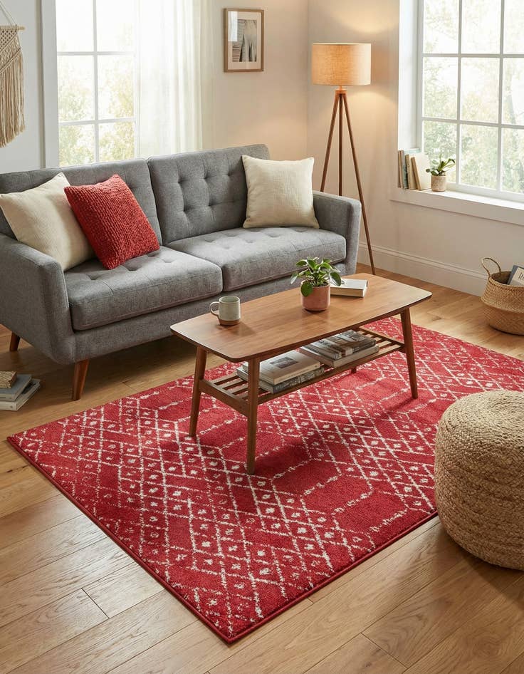 Detail image of  4' x 6' Paxon Trellis Rug