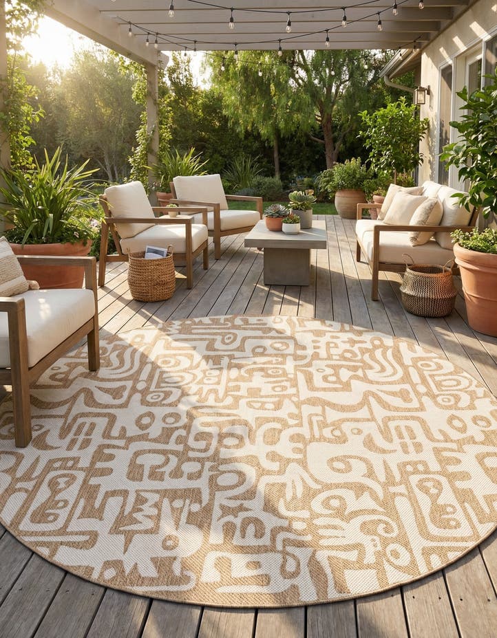 10' x 10' Easy-Clean Modern Indoor / Outdoor...