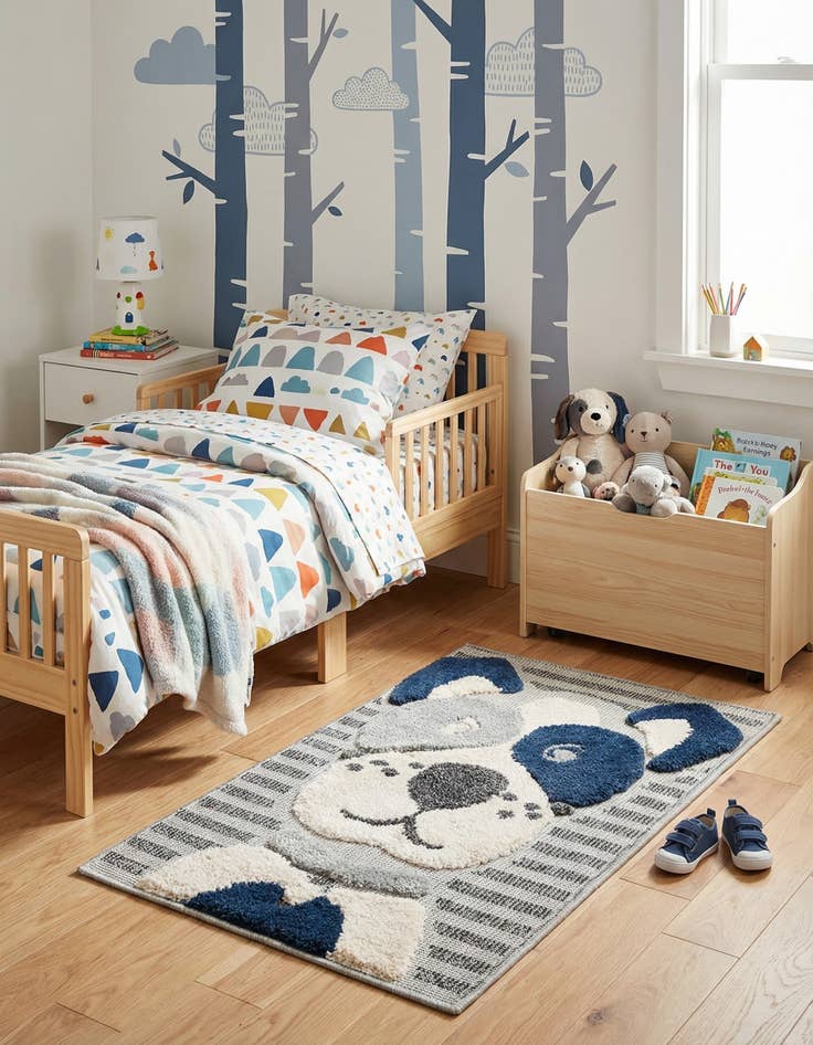 Detail image of 2' x 3' Whimsy Kids Rug