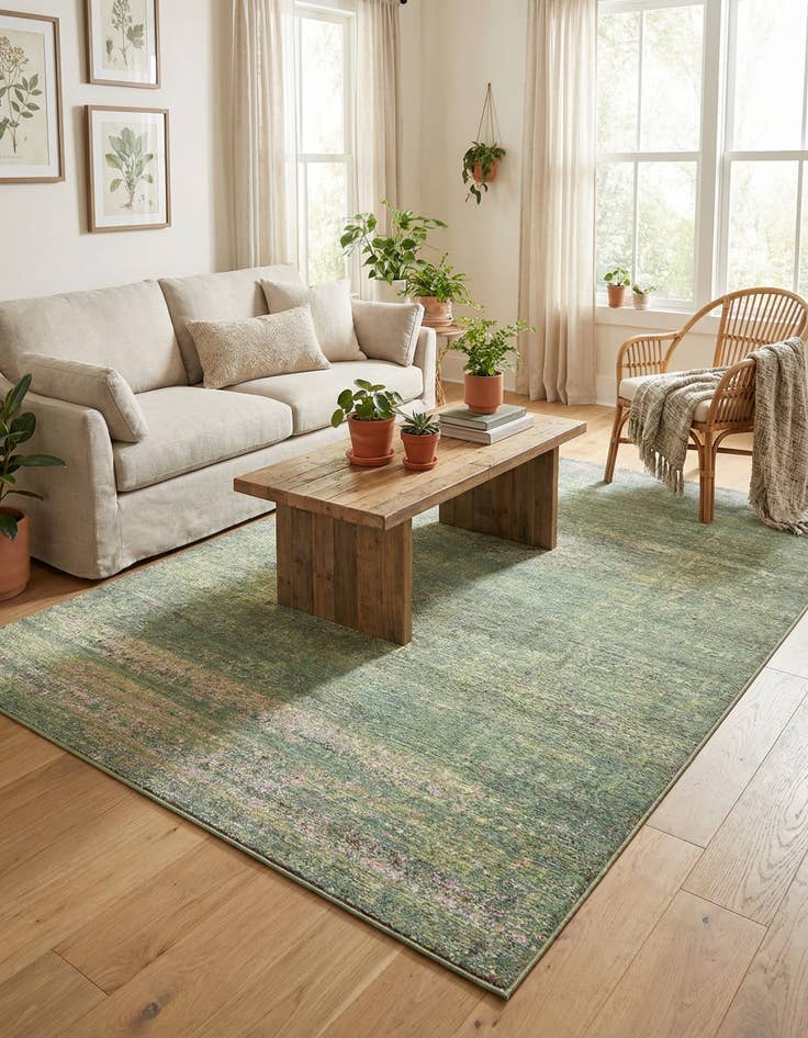 Detail image of 7' x 10' Aqua Rug