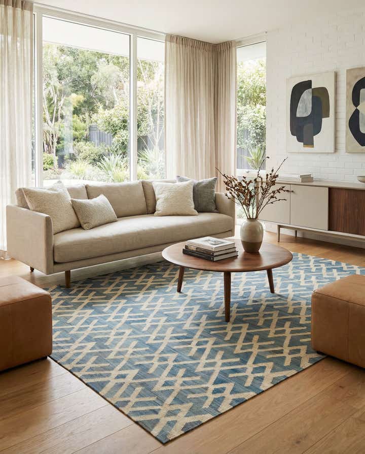 220cm x 285cm Tejido a mano Kilim Modern Alfombra Lana
