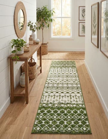 2' x 8' Moroccan Trellis Runner Rug