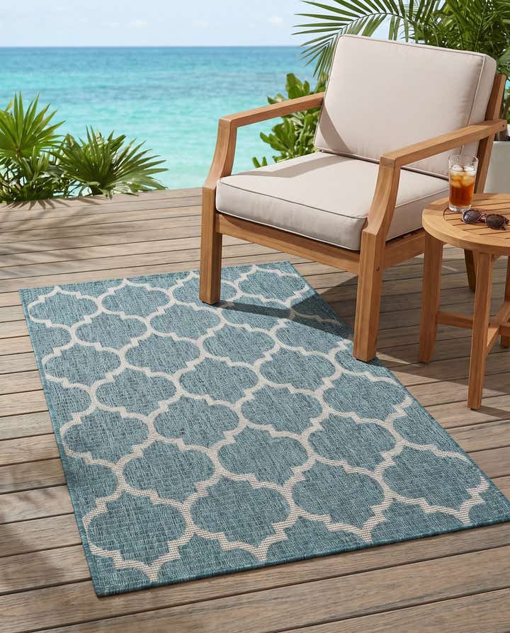 3' x 5' 3 Easy-Clean Trellis Indoor / Outdoor Rug
