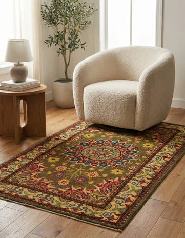 3' 1 x 5' 8 Hand Knotted Kazak Rug