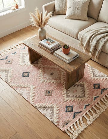 4' 1 x 6' 1 Hand Woven Arizona Wool Rug
