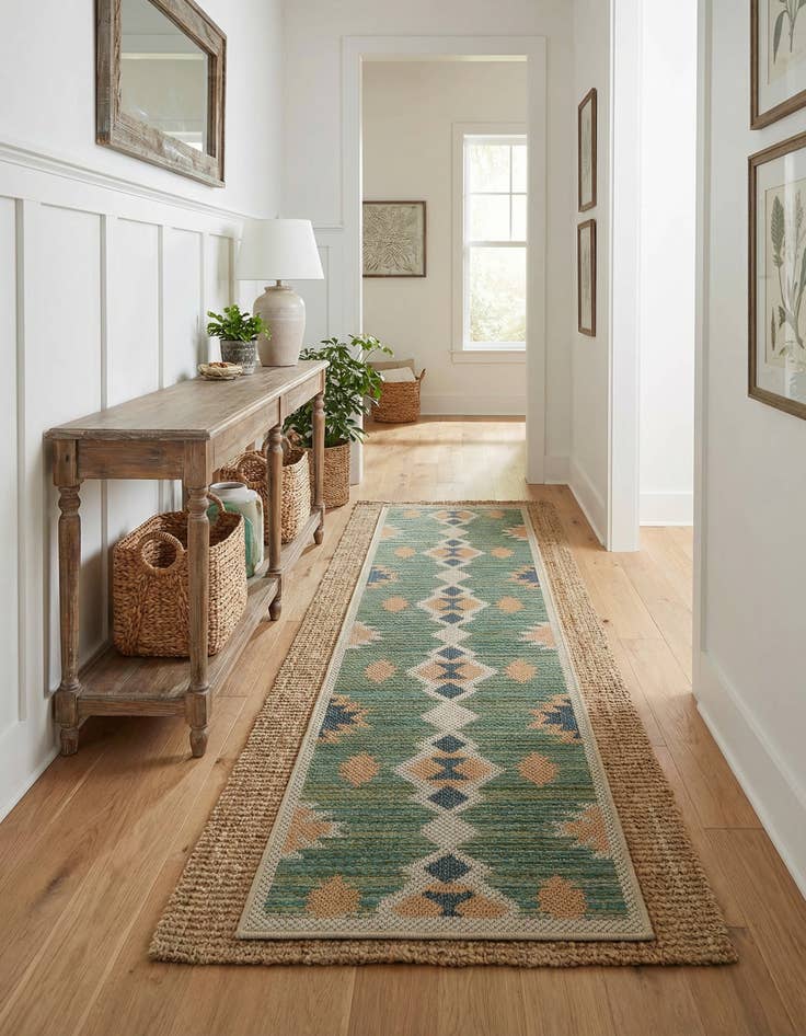 Detail image of 2' x 5'  Washable Baja Indoor / Outdoor Runner Rug